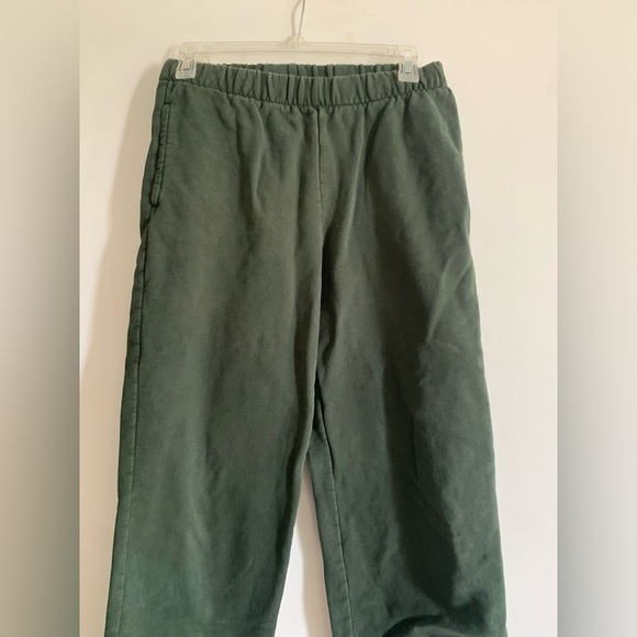 Brandy Melville Green Jogger Track Pants Elastic Waist - Picture 7 of 9